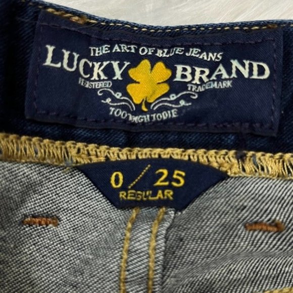 Lucky Brand The Sweet Jean Boot Mid Rise Dark Wash - Picture 8 of 10